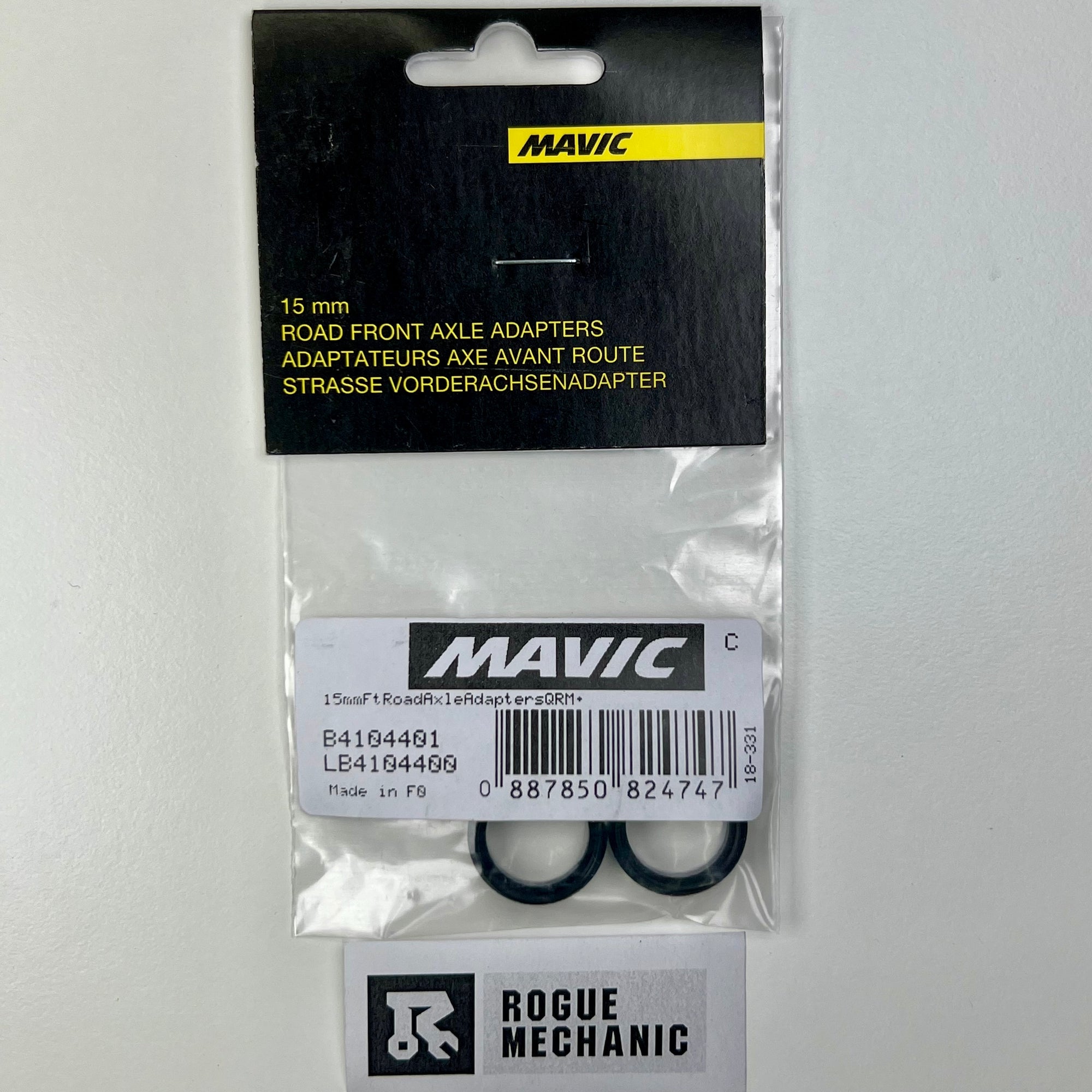 Mavic Front Road/MTN 15mm Axle Adapters - B4104401